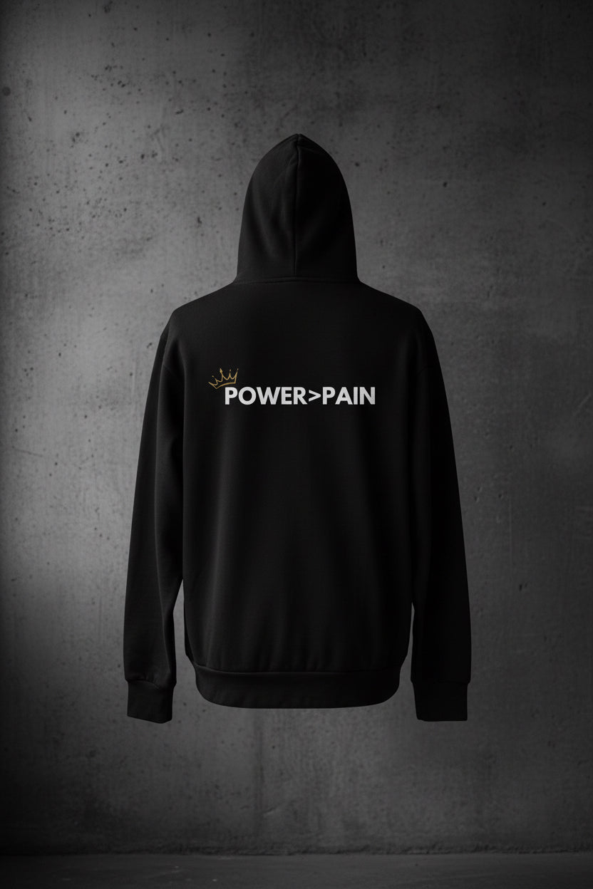 POWER>PAIN Hoodie (Black)