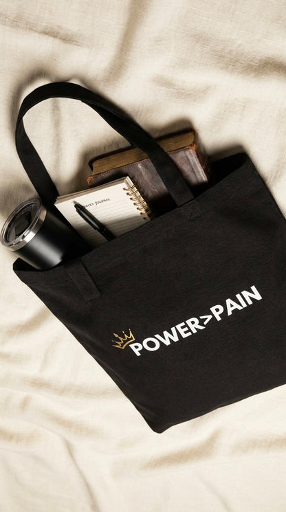 *NEW ARRIVAL* POWER > PAIN - The Testimony Tote