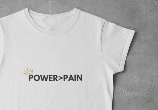 POWER>PAIN Tee (White)