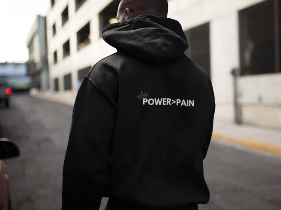 POWER>PAIN Hoodie (Black)